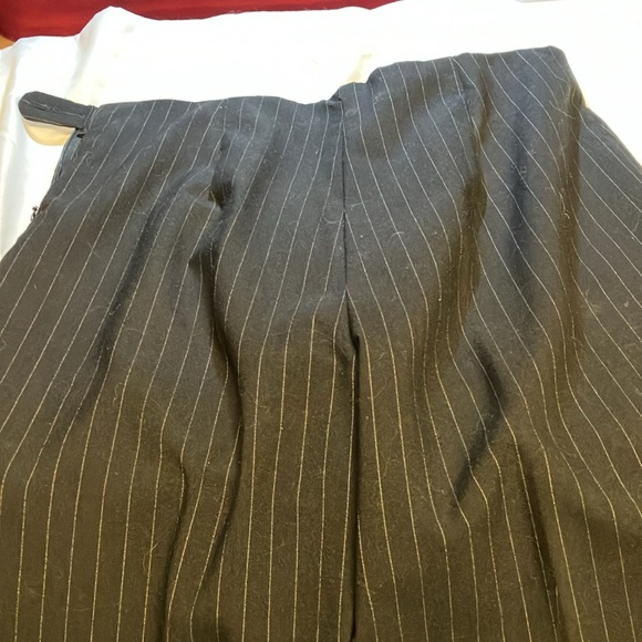 Tribal Women’s Pinstripe Pleated Dress Slacks with Side Button/Zip - Picture 5 of 5